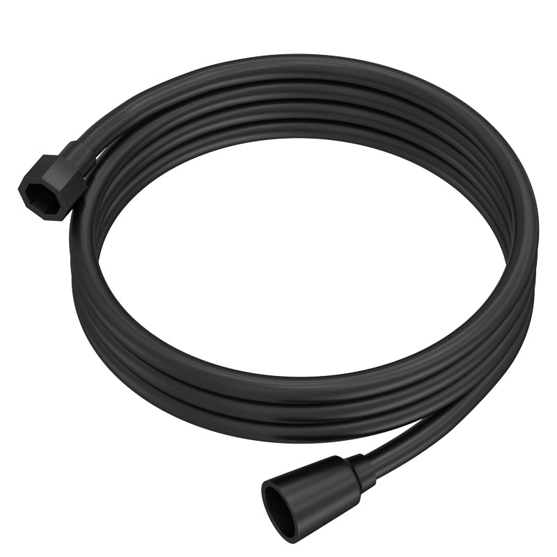 צינור pvc גמיש שחור מט באורך 1.5 מטר מונע פיתול