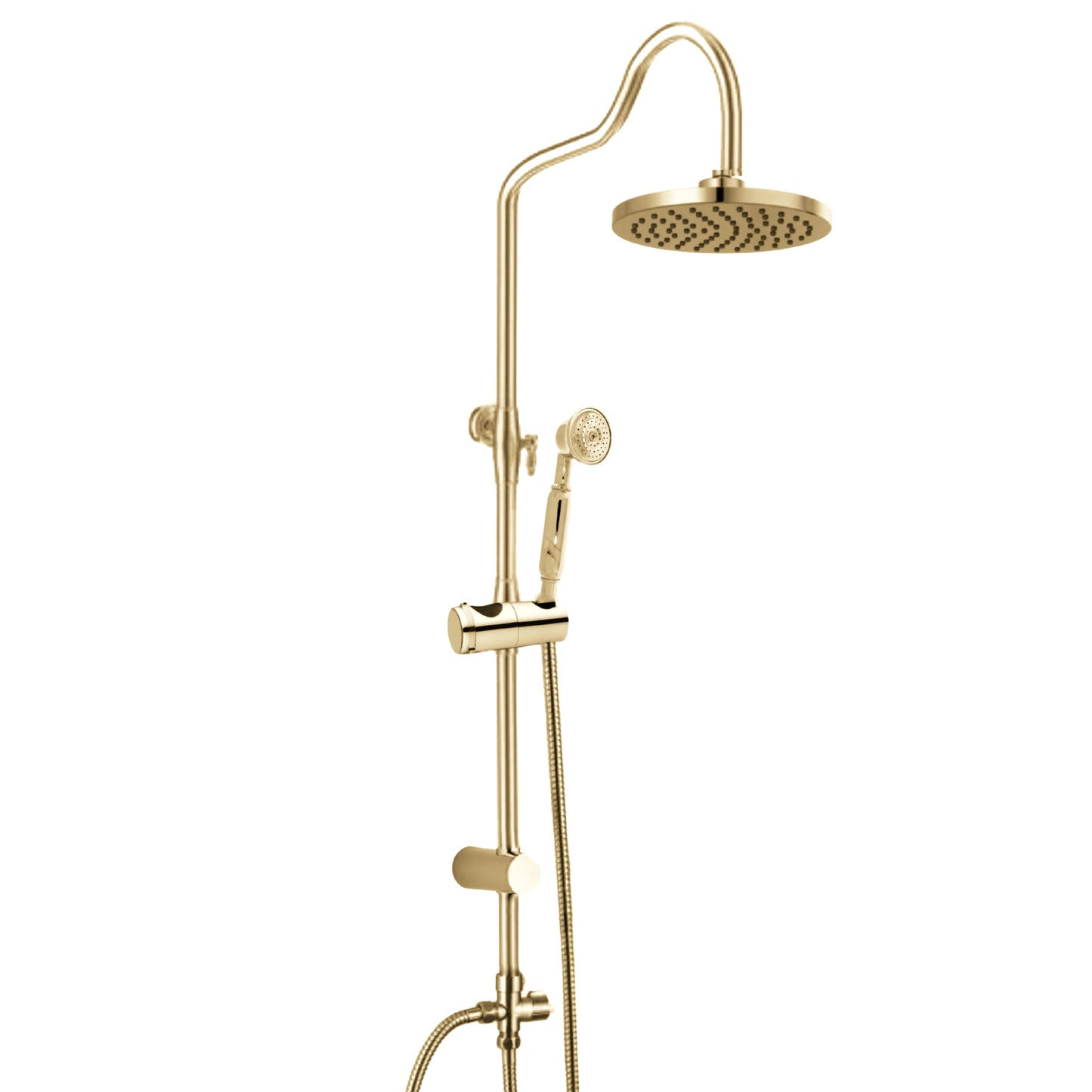 מוט פינוק רטרו זהב מבריק טלסקופי מסתובב מבית COSTR