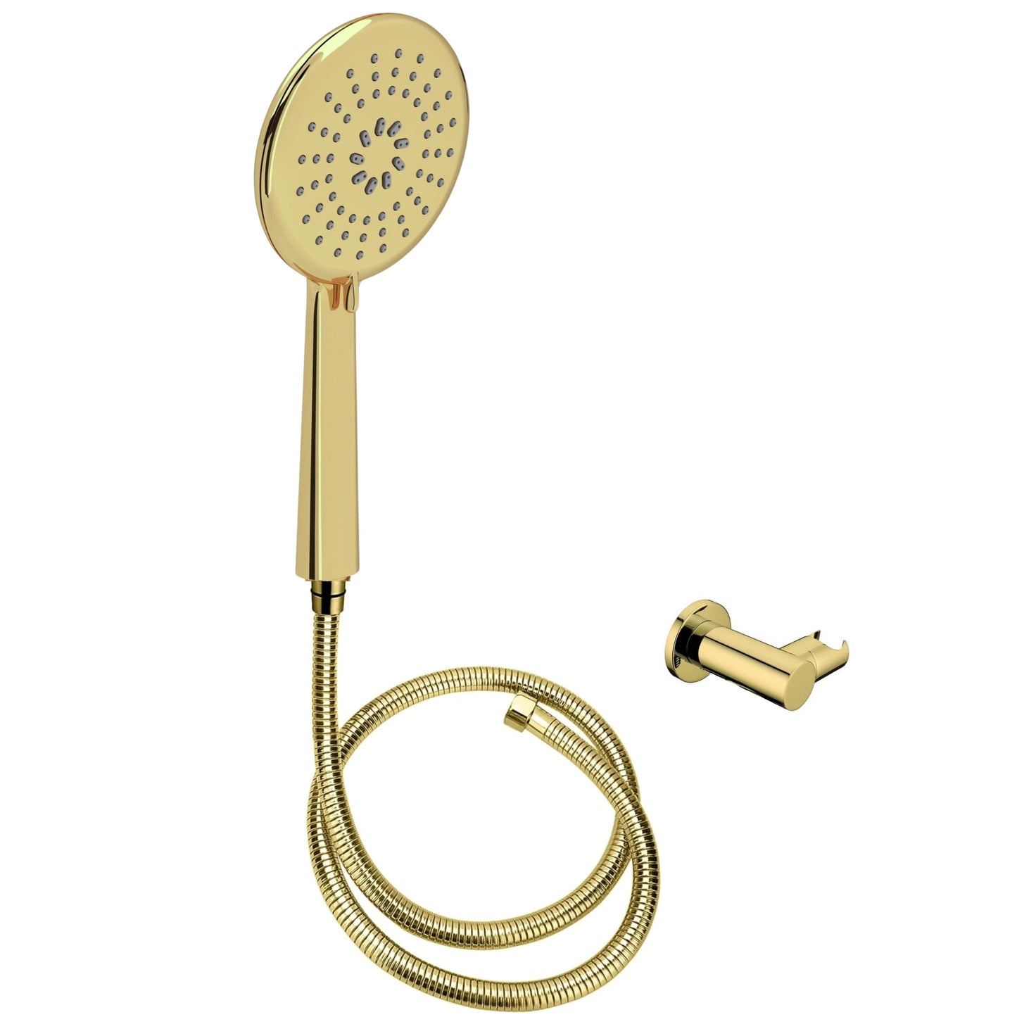 סט מזלף צינור ותופסן זהב מבריק עגול AB