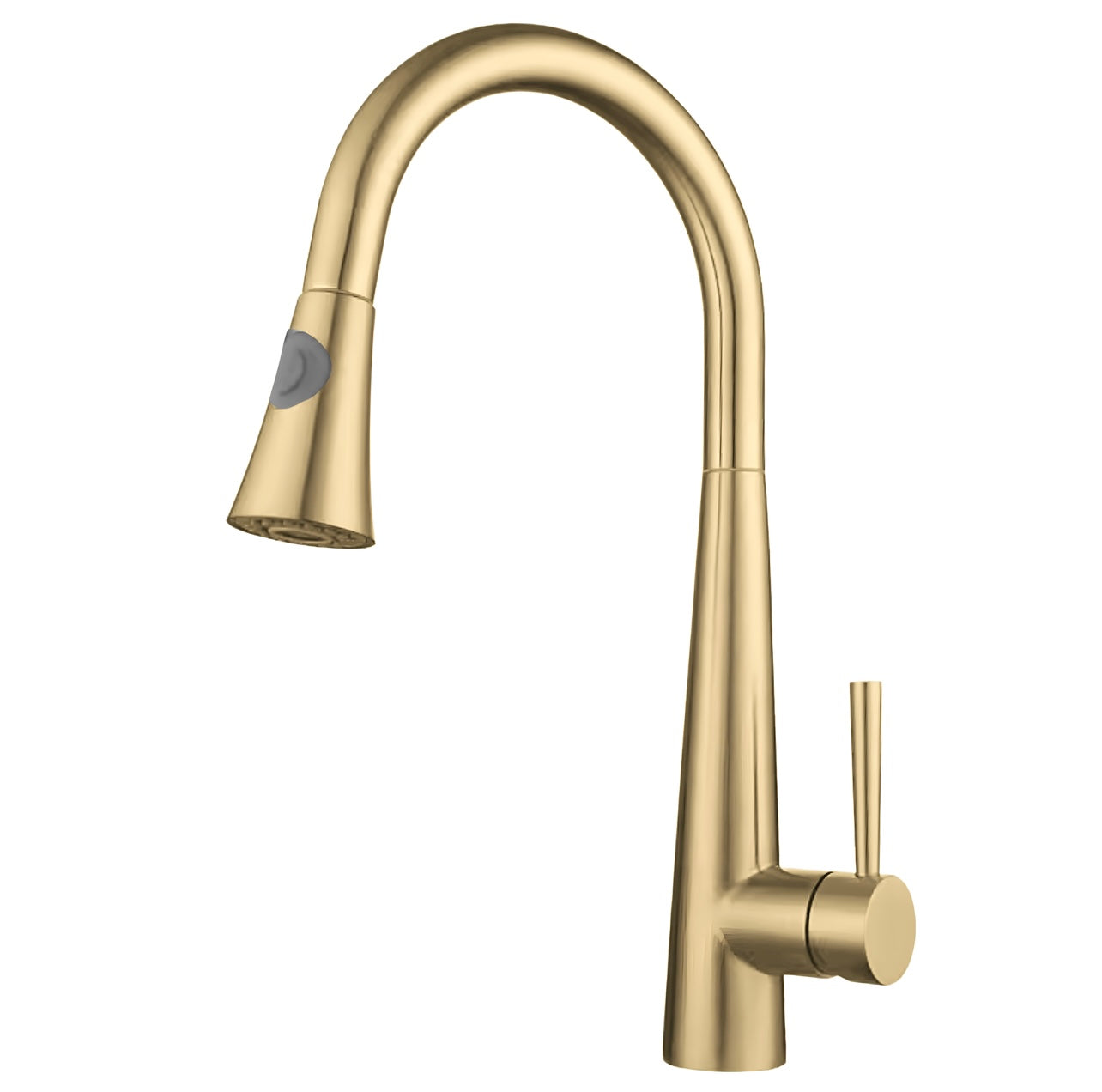 ברז מטבח נשלף שני מצבי זרימה זהב מוברש דגם ITALO אגם