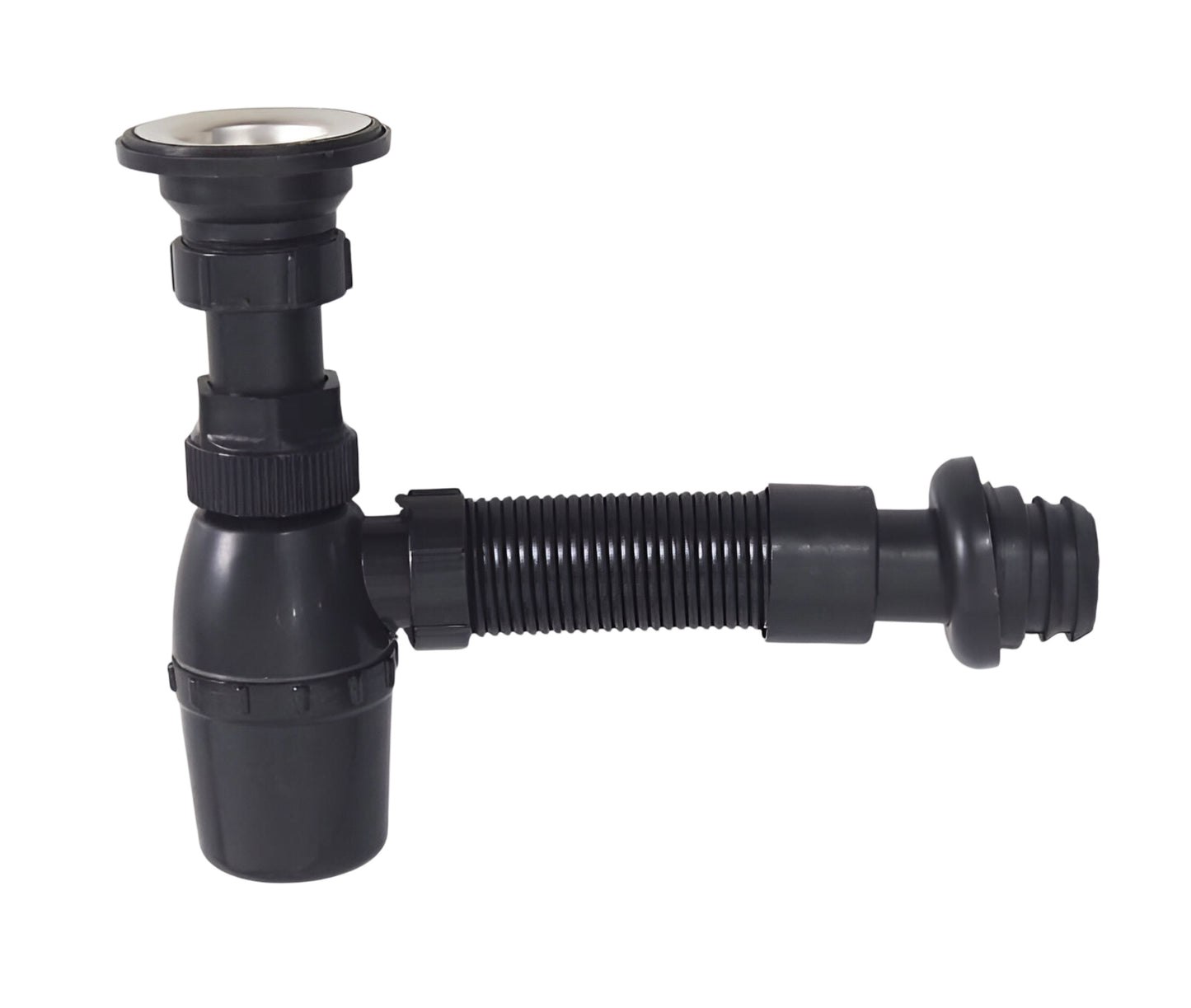 סיפון “¼1 שרשורי עם קומקום עשוי פלסטיק ABS צבע שחור מט