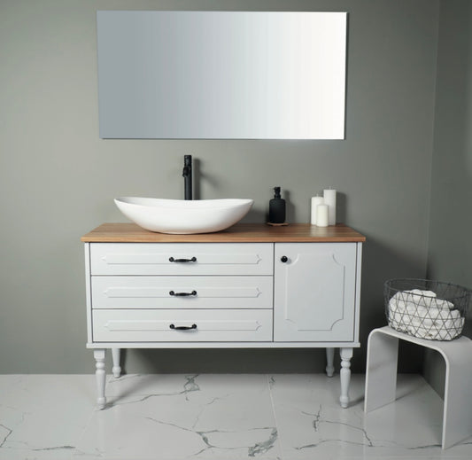 ארון אמבטיה עומד סגנון ענתיק דגם קרן KEREN