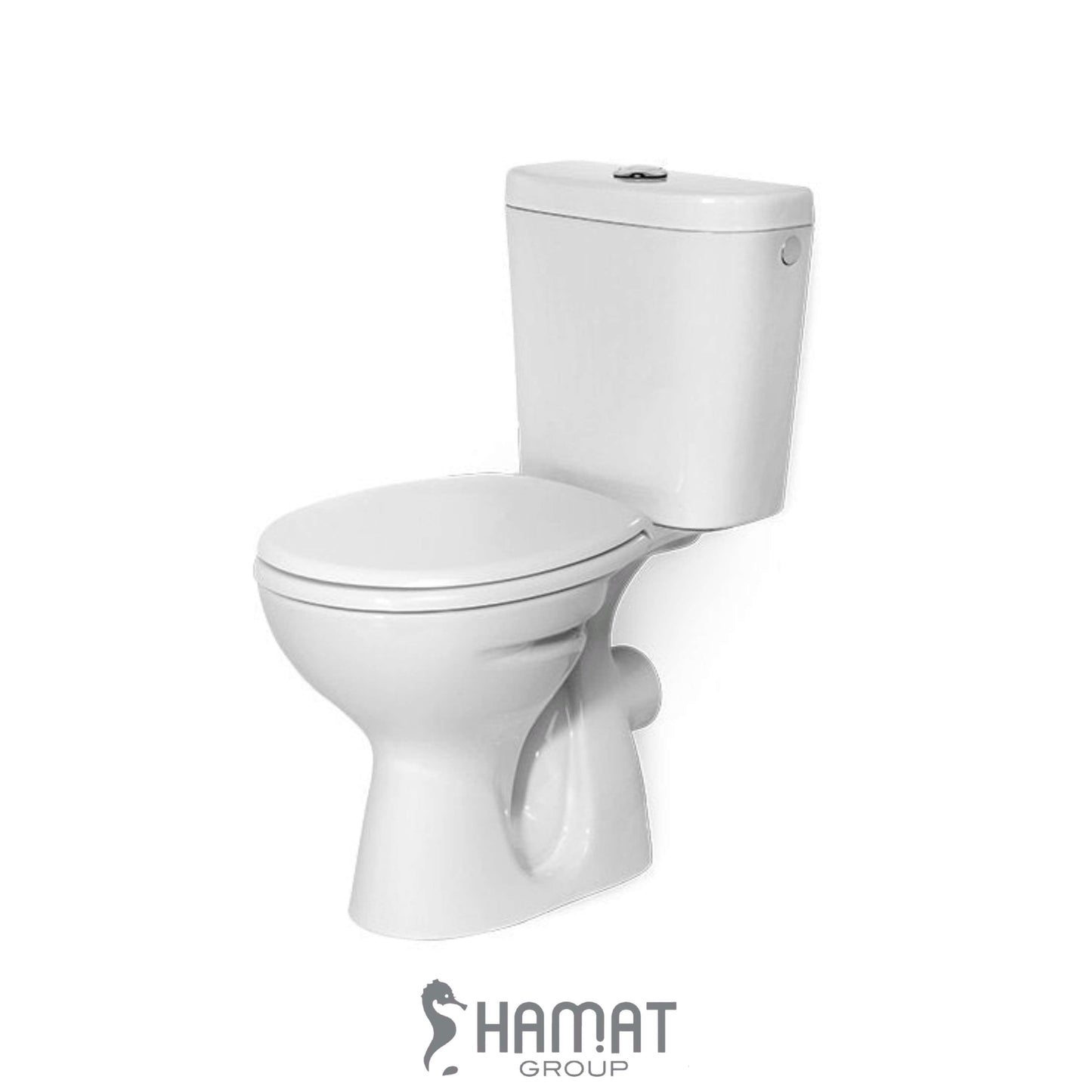 אסלה מונובלוק סיגמא/גל מבית חמת צבע לבן מבריק HAMAT