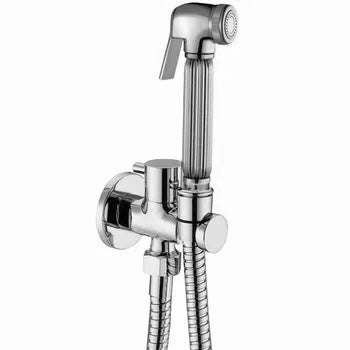 מערכת מיתז בידה ניקל מבריק חריצים כולל נקודת מים ברז עליון דגם TOP