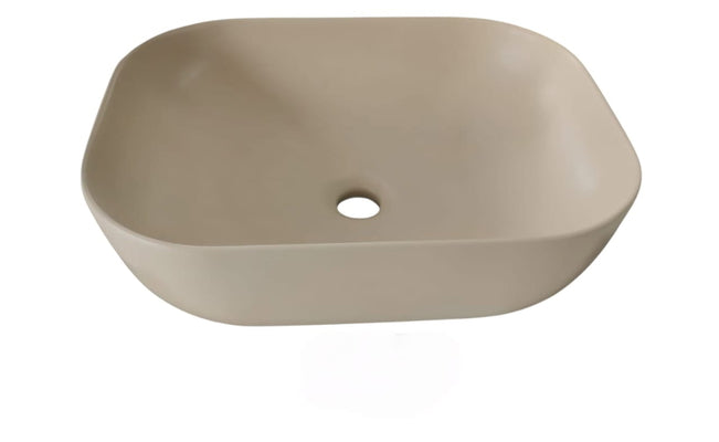 כיור מונח מלבני מוקה מט IBATH SOFTLINE