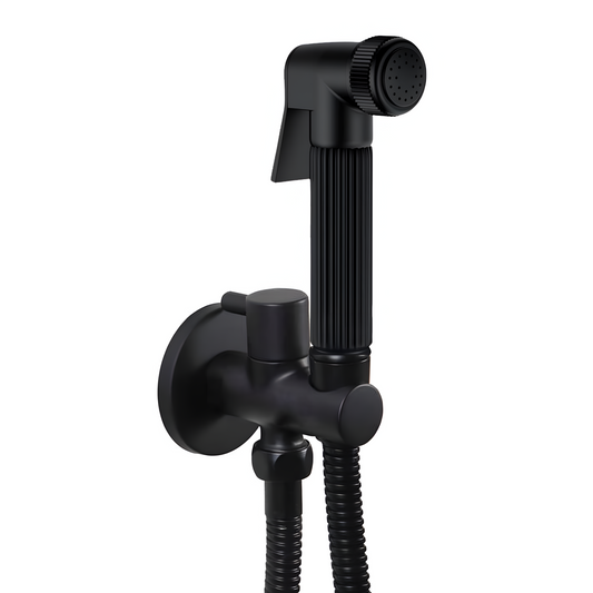 מערכת מיתז בידה חריצים גימור שחור מט כולל נקודת מים BRASS דגם TOP