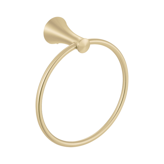 מתלה מגבות טבעת זהב מוברש עגול