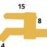 ברז מים קרים מהקיר ניקל מבריק עגול מודרני AGM