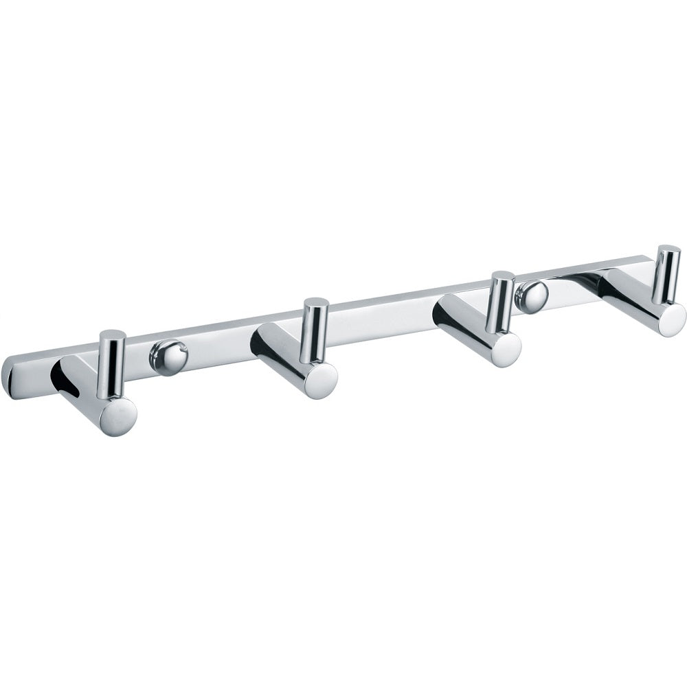 קולב מגבות 4 ווים ניקל מבריק BRASS