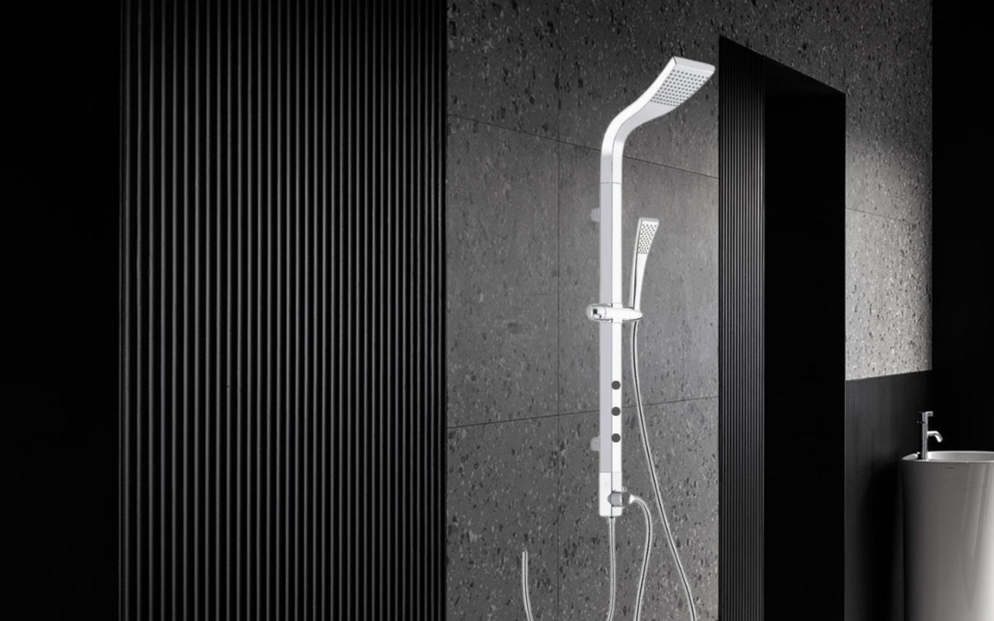 מוט פינוק משולב כסוף מרובע גלקסי DOL