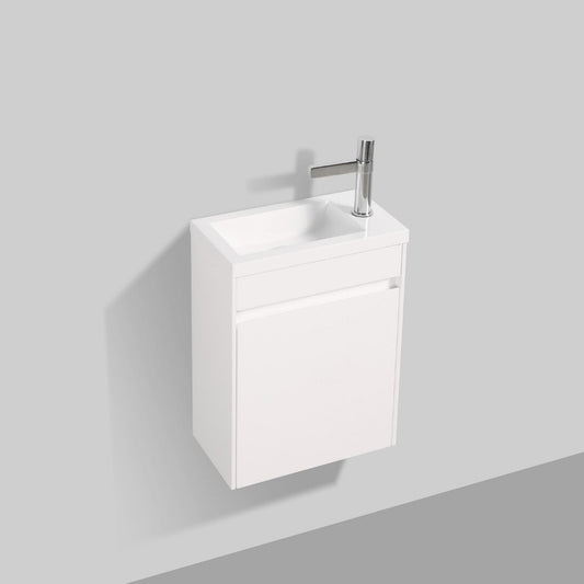 ארון אמבטיה תלוי קטן PVC אפוקסי דגם אסיף צבע לבן