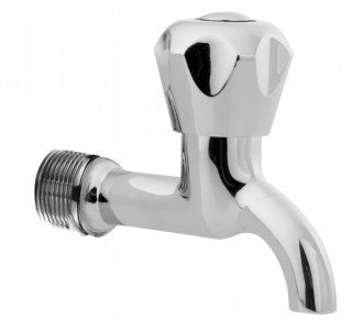 ברז קיר קצר למים קרים ניקל מבריק PF