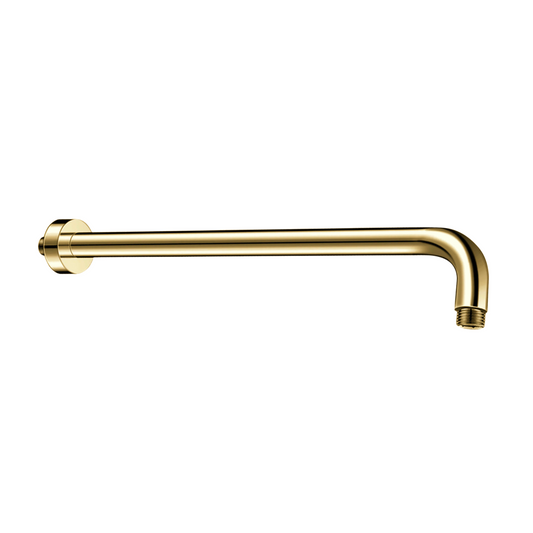זרוע לראש מקלחת 35 ס״מ צורה עגולה זהב מבריק DOL