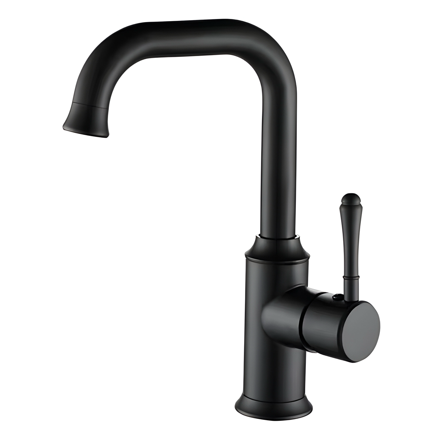 ברז פרח ניצב לכיור רחצה שחור מט דגם כפרי