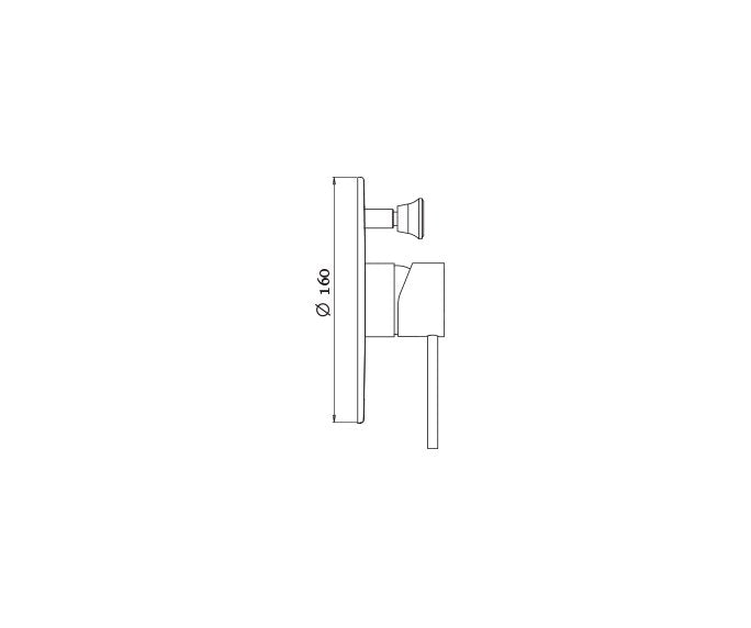 כיסוי חיצוני 4 דרך מצדה זהב מוברש F15S חמת 305288 HAMAT