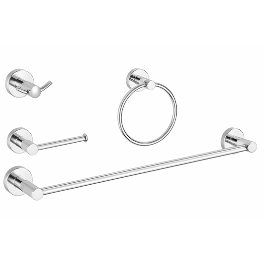 סט אביזרי אמבטיה יוקרתי ניקל מבריק דגם TOP ציפוי PVD