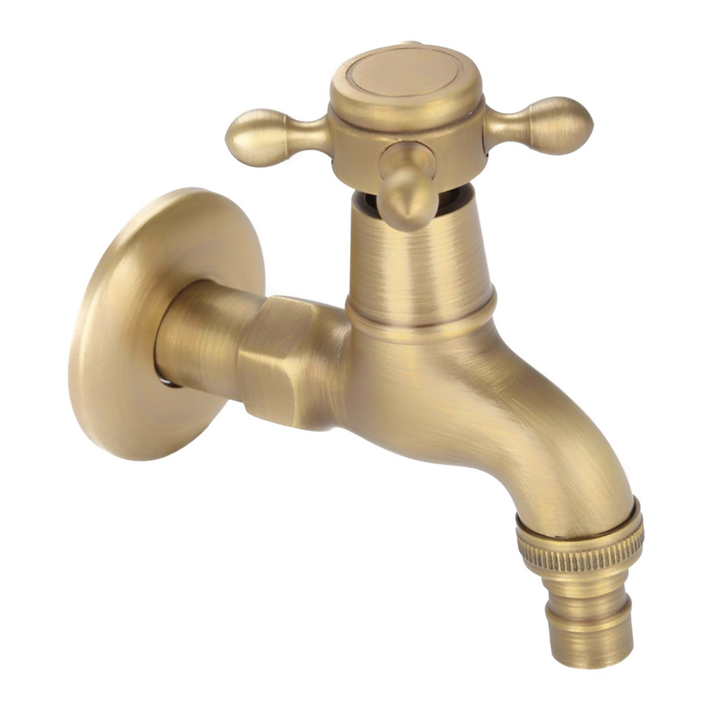 ברז מים קרים ברונזה צהובה מהקיר AG