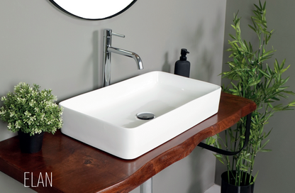 מדף אמבטיה עץ מלא מעושן דגם אילן ELAN