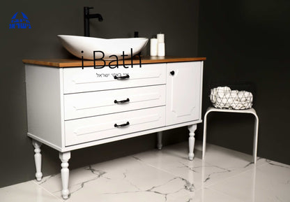 ארון אמבטיה עומד סגנון ענתיק דגם קרן