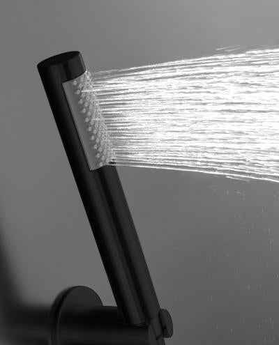 מזלף מים יוקרתי צורת מיקרופון שחור מט AG