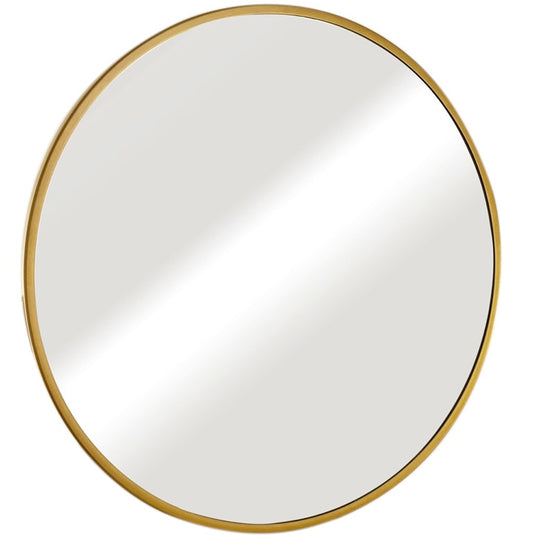 מראה עגולה זהב כהה 3.5 ס״מ עם ברק קוטר 60 ס״מ