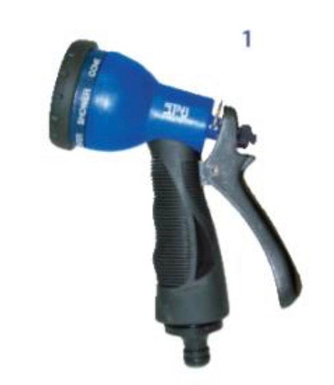 אקדח השקיה פלסטיק 5 פעולות זרימה