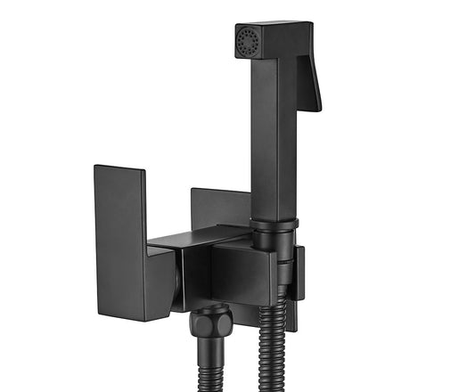 שוטפן אינטרפוץ עם מתז מרובע שחור מט בראס