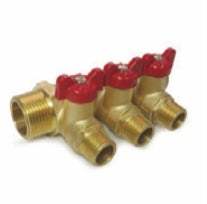 מחלק 3/4 חוץ/פנים עם ברזי 1/2