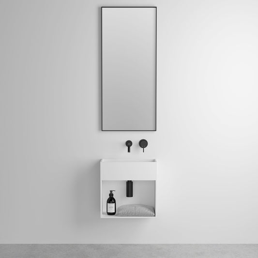 מראה מלבנית שחור מט 90/45