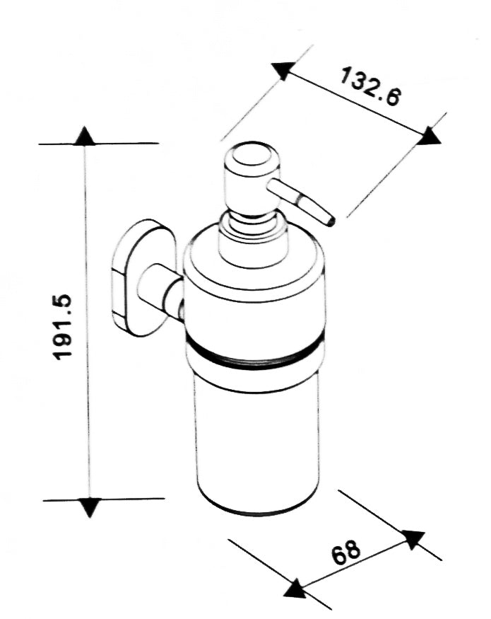 דיספנסר לסבון נוזלי איטלקי SILVER