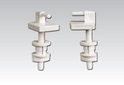 זוג ברגים פלסטיק לחיזוק מושב האסלה