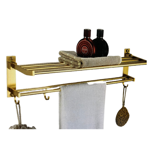 מדף ומתלה בית מלון ברונזה