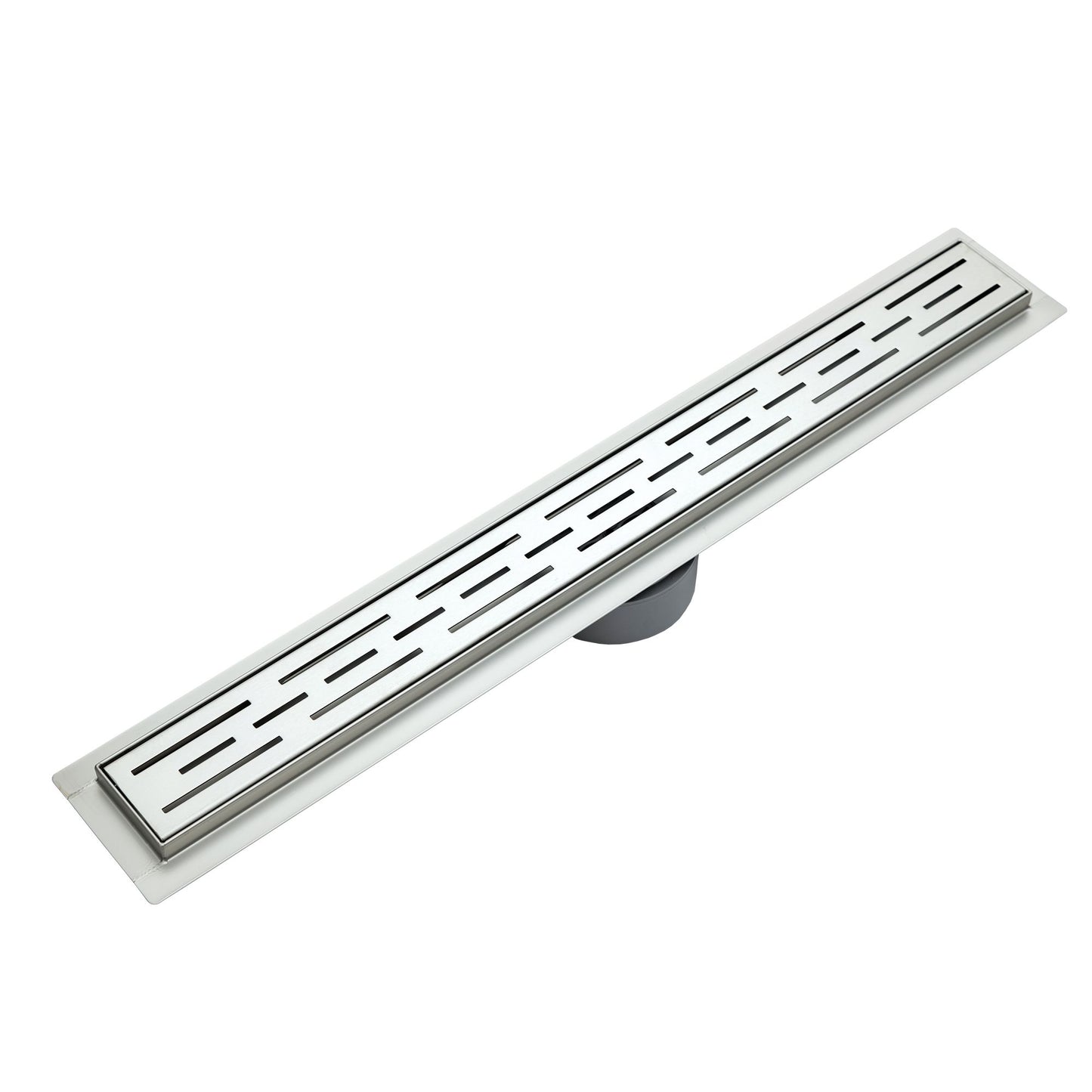 תעלת ניקוז מלבני נירוסטה 60 ס״מ פסים FO