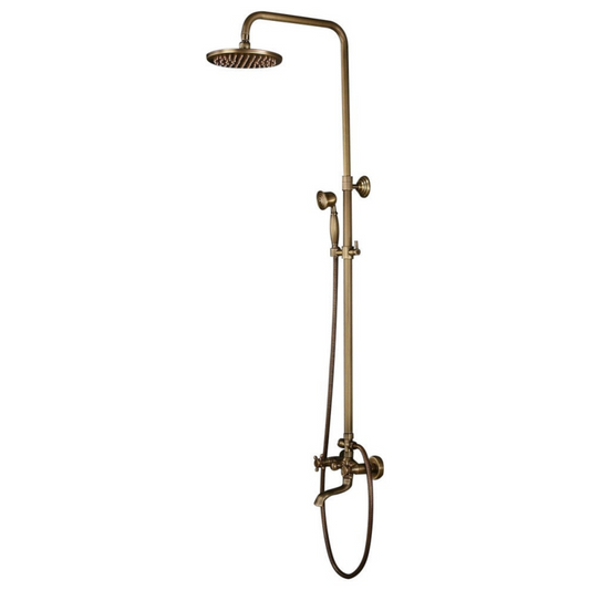 מוט פינוק ענתיק ברונזה כולל ברז סוללה