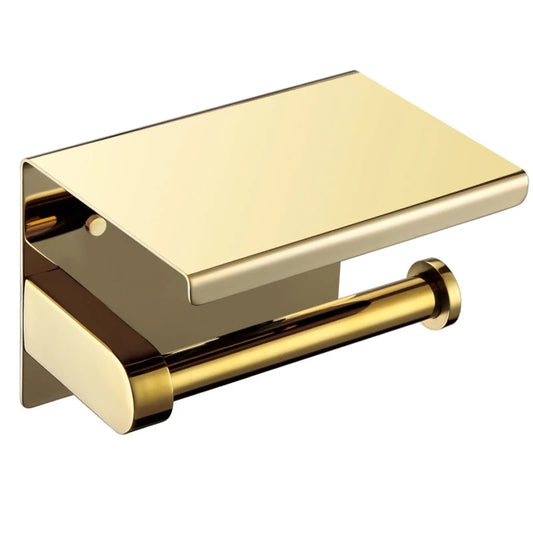 מתלה נייר זהב מבריק עם מדף למגבונים|נייד דה ברטו