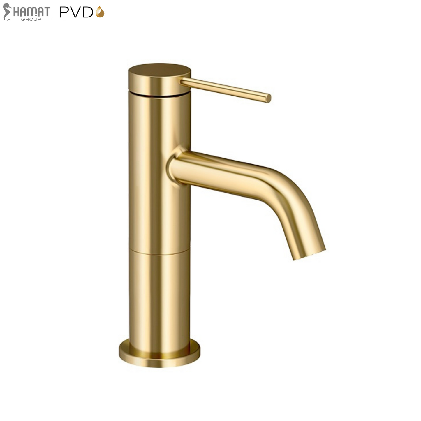 ברז פרח נמוך 305741F15S זהב מוברש PVD סדרת אייס חמת