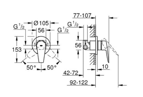 אינטרפוץ 3 דרך BauEdge 29040001 גרואה GROHE קומפלט