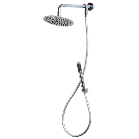 סט רחצה פטנט משולב ראש עגול ניקל מבריק