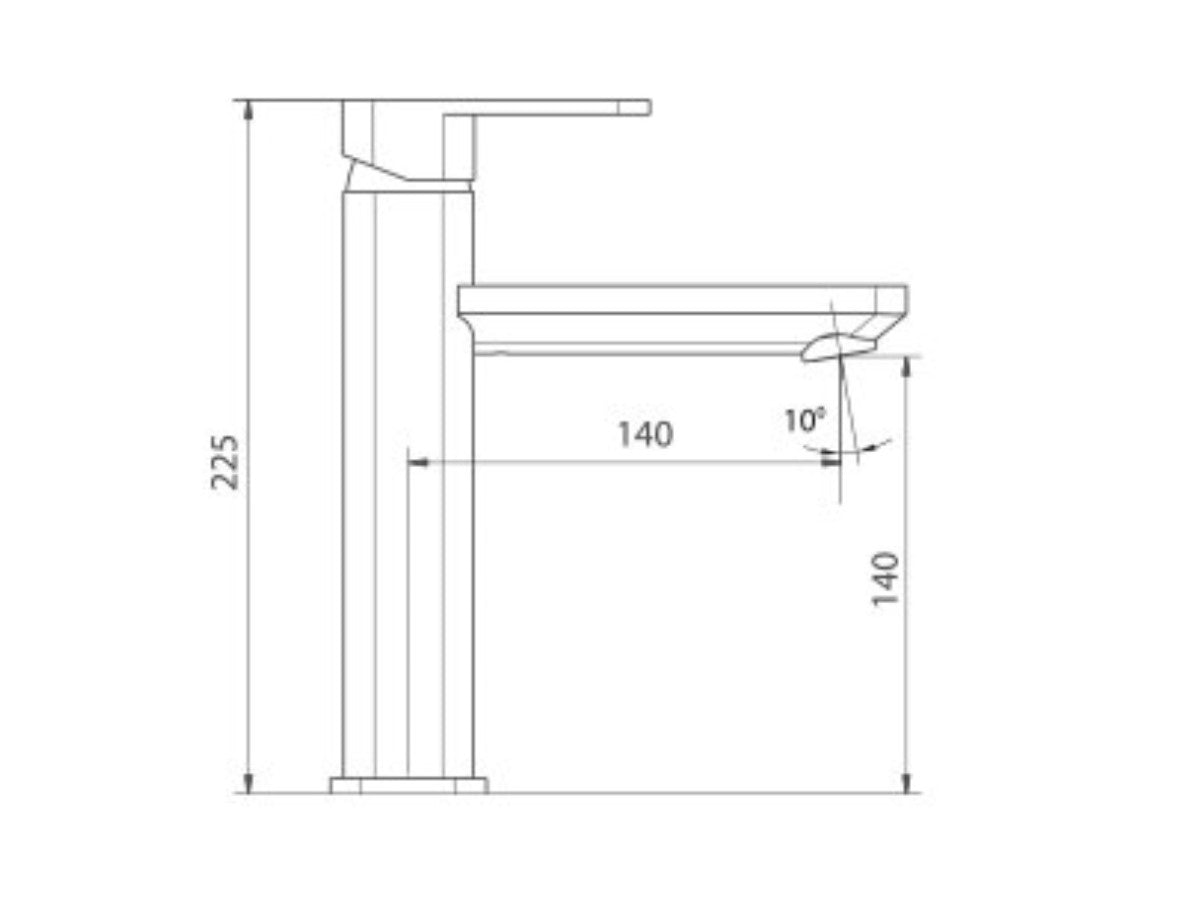 ברז פרח בינוני 305443F20S נחושת מוברש PVD סדרת רומא חמת