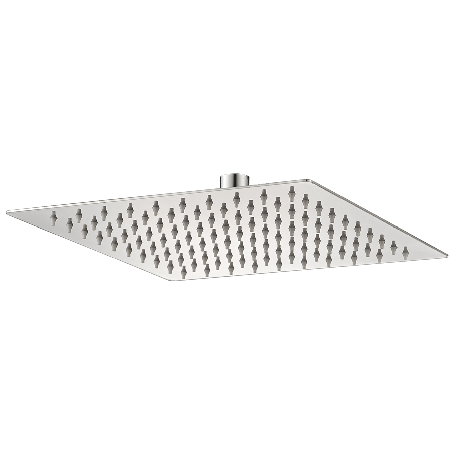 ראש מקלחת מרובע דק במיוחד 25 ס״מ ניקל מבריק