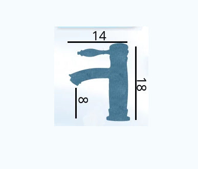 ברז פרח לכיור רחצה נירוסטה מוברש AG דגם RETRO