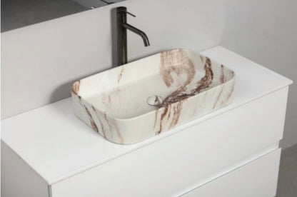 כיור מונח חרס פרימיום קררה CARRARA מט מבית SMA