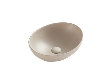 כיור מונח אובלי מוקה מט IBATH SOFTLINE
