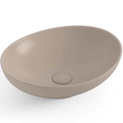 כיור מונח אובלי מוקה מט IBATH SOFTLINE