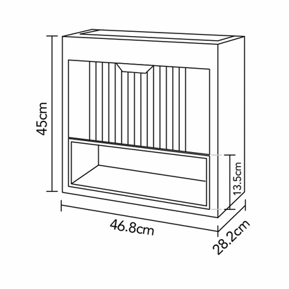 ארון אמבטיה תלוי קטן דגם בורה BORA
