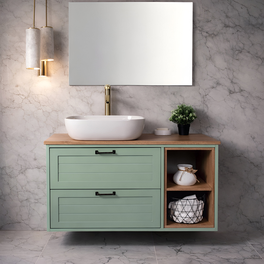 ארון אמבטיה בשילוב עץ דגם אייל EYAL