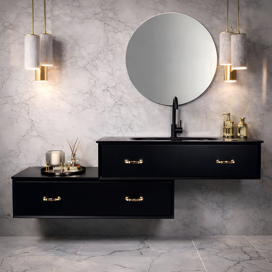 ארון אמבטיה תלוי שתי יחידות דגם מרינה MARINA