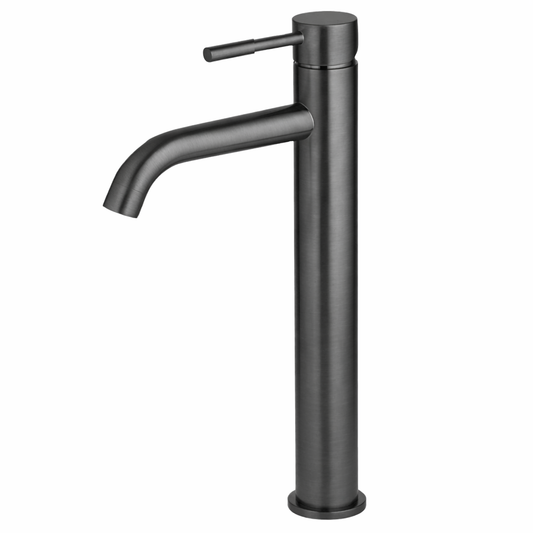 ברז פרח גבוה אפור גרפיט מוברש קלאסי דגם GRAND