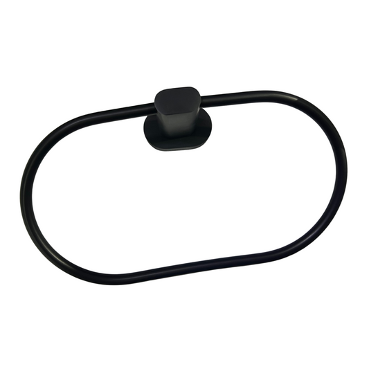 טבעת למגבת שחור מט ROUND