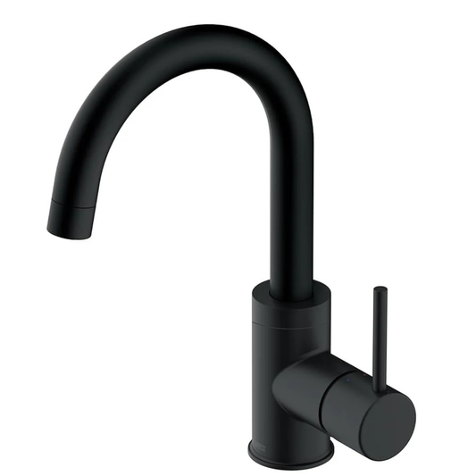 ברז פרח ניצב פיה קשתית שחור מט SD